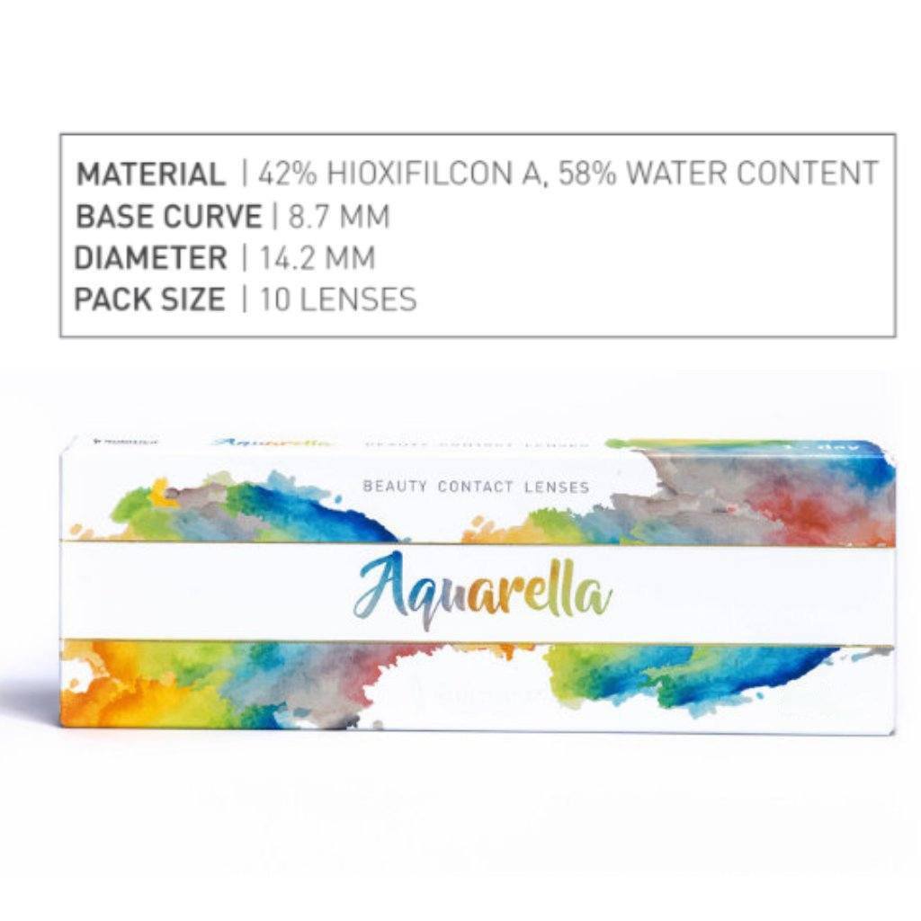 Aquarella Arara Blue Quarterly colored contacts by Solotica